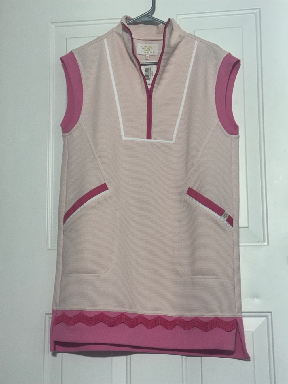 Simply Southern Pink and Hot Pink Sleeveless Golf Tunic